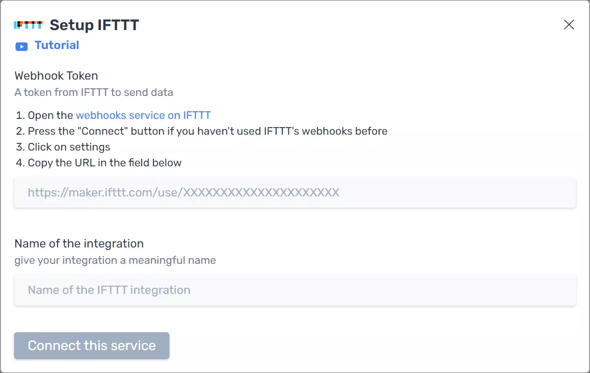 How to trigger an IFTTT applet when a website changes