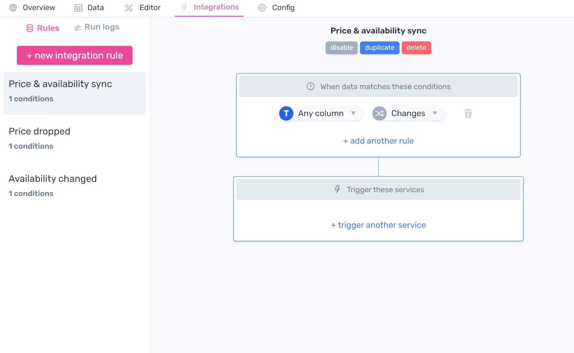 Select which data to send to IFTTT